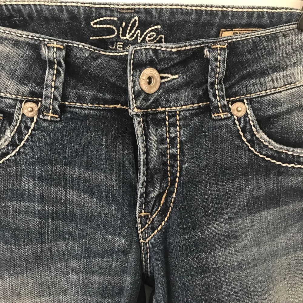 Silver Suki Capri